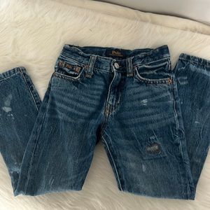 Polo jeans , excellent condition , worn 2 x , pet and smoke free home , size 5